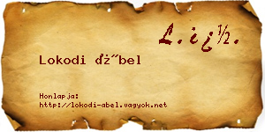 Lokodi Ábel névjegykártya